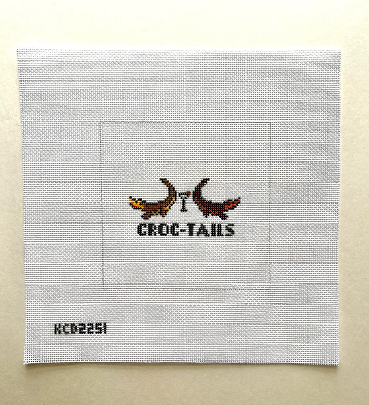 Croc Tails August Trunk Show-Needlepoint Canvas-KCN Designers-The Pepper Pot Barrington, IL