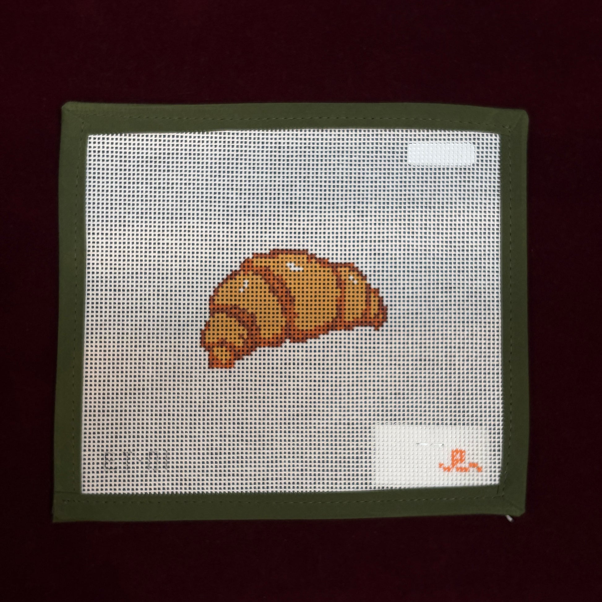 Croissant-Needlepoint Canvas-Goodpoint Needlepoint-The Pepper Pot Barrington, IL