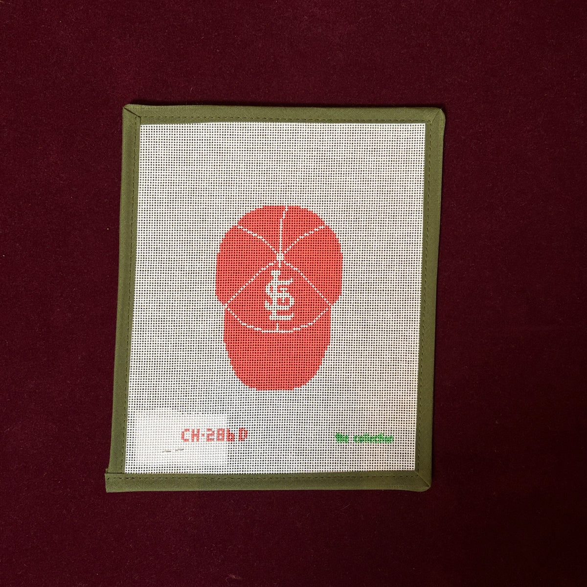 Custom Cap - STL Cardinals-Needlepoint Canvas-The Collection Designs-The Pepper Pot Barrington, IL