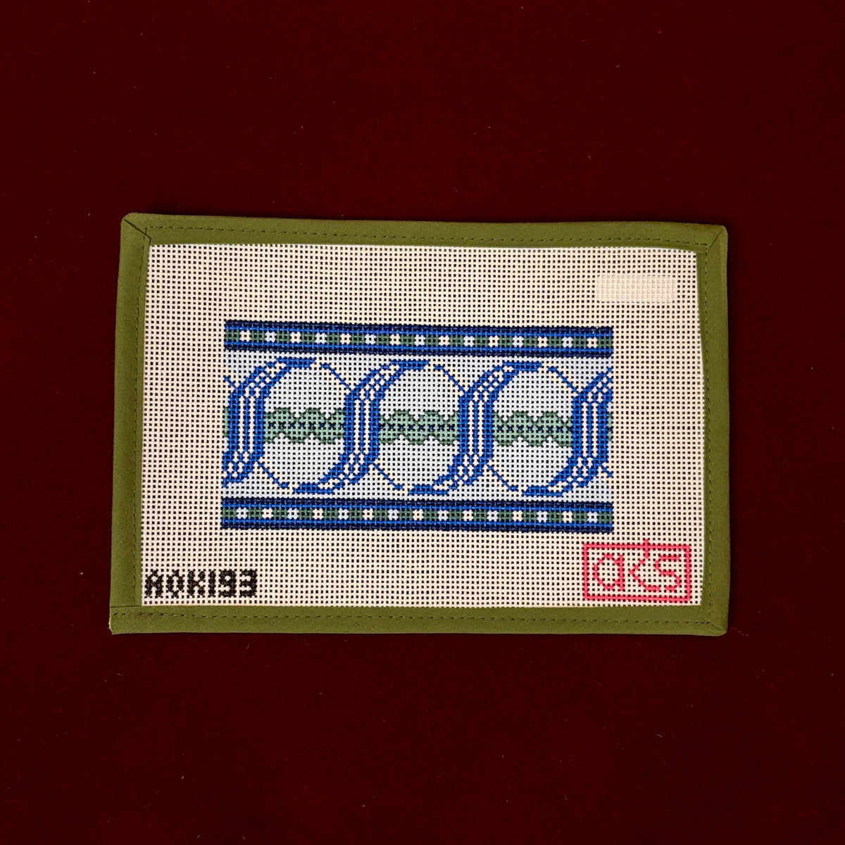 Dibba Wallet Insert-Needlepoint Canvas-Ann Kaye Studio-The Pepper Pot Barrington, IL