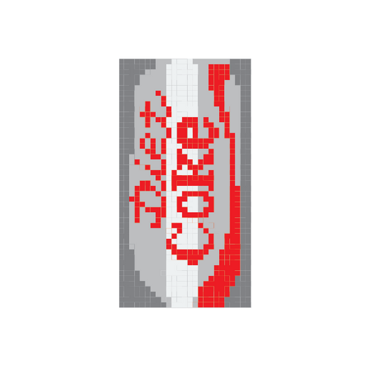 Diet Coke 1.25"x 2.5" Mini Needlepoint Canvas-Needlepoint Canvas-Fraymeworks-The Pepper Pot Barrington, IL
