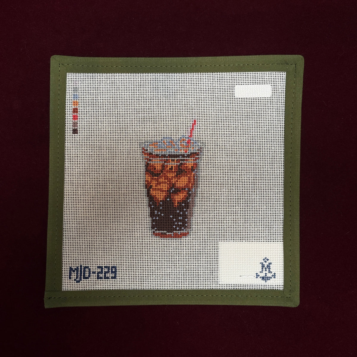 Diet Soda-Needlepoint Canvas-Morgan Julia Designs-The Pepper Pot Barrington, IL