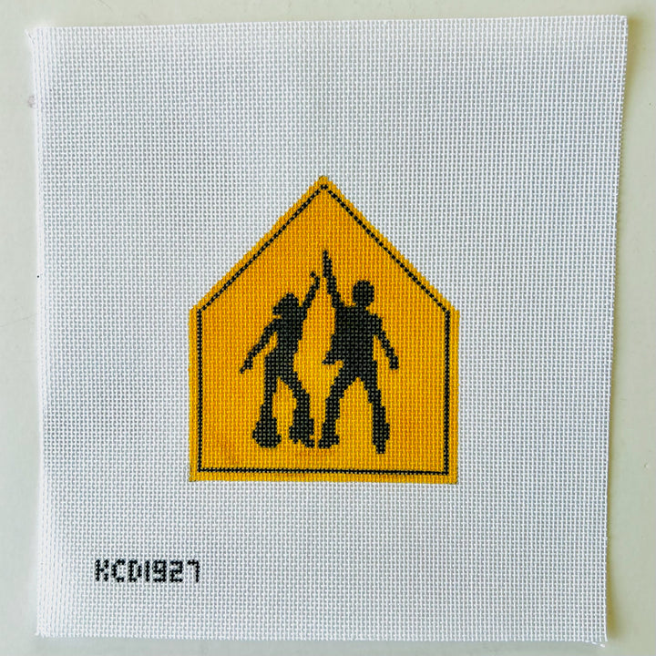 Disco Dancing Duo August Trunk Show-Needlepoint Canvas-KCN Designers-The Pepper Pot Barrington, IL