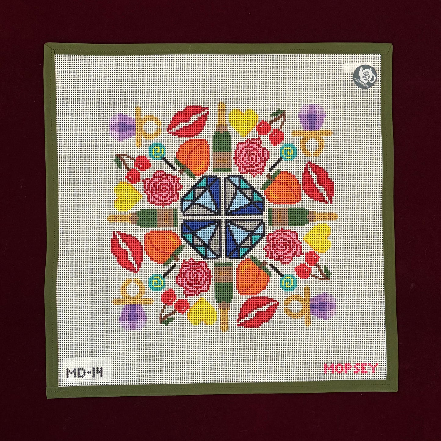 Disco Lemonade Mandala-Canvas-Mopsey Designs-The Pepper Pot