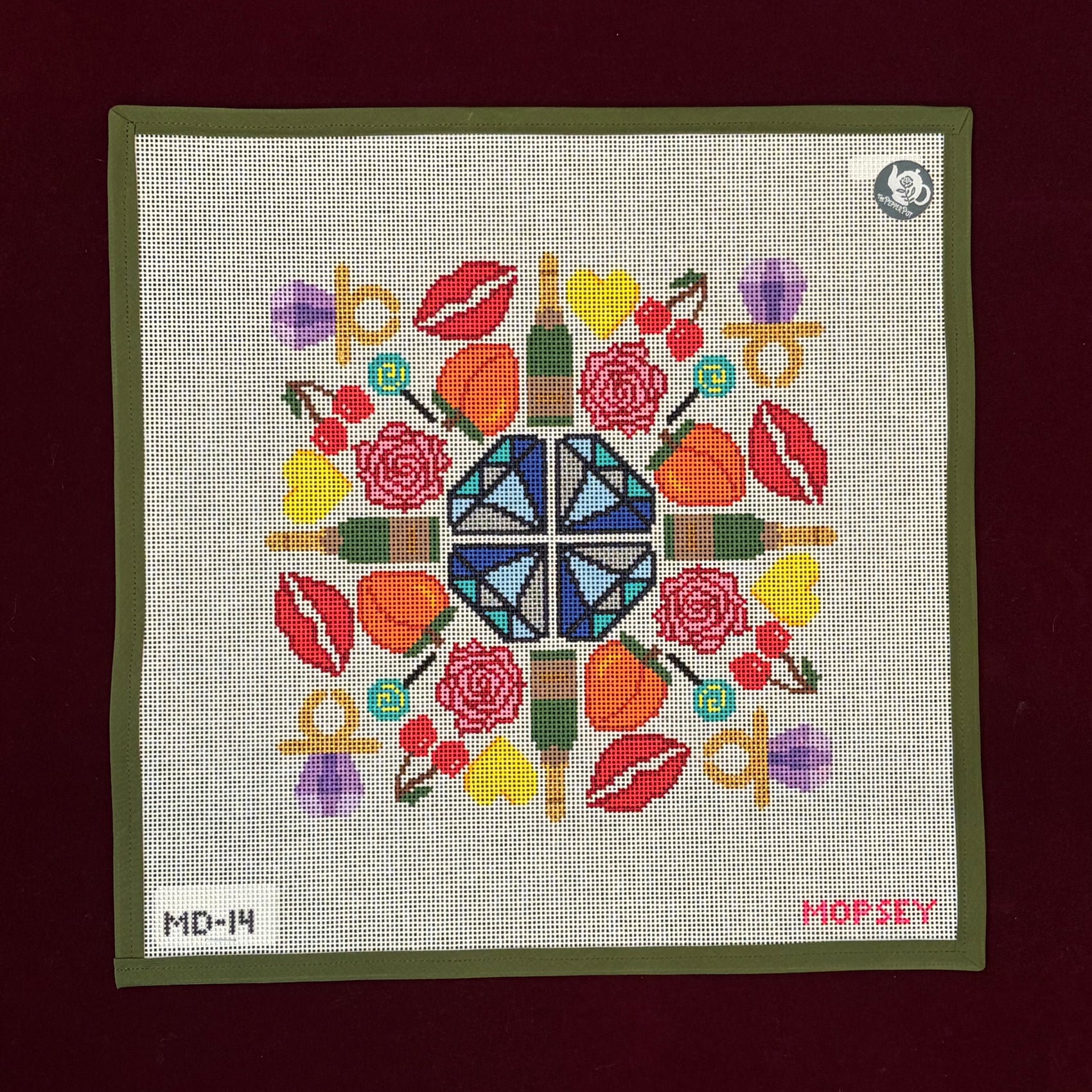 Disco Lemonade Mandala-Canvas-Mopsey Designs-The Pepper Pot