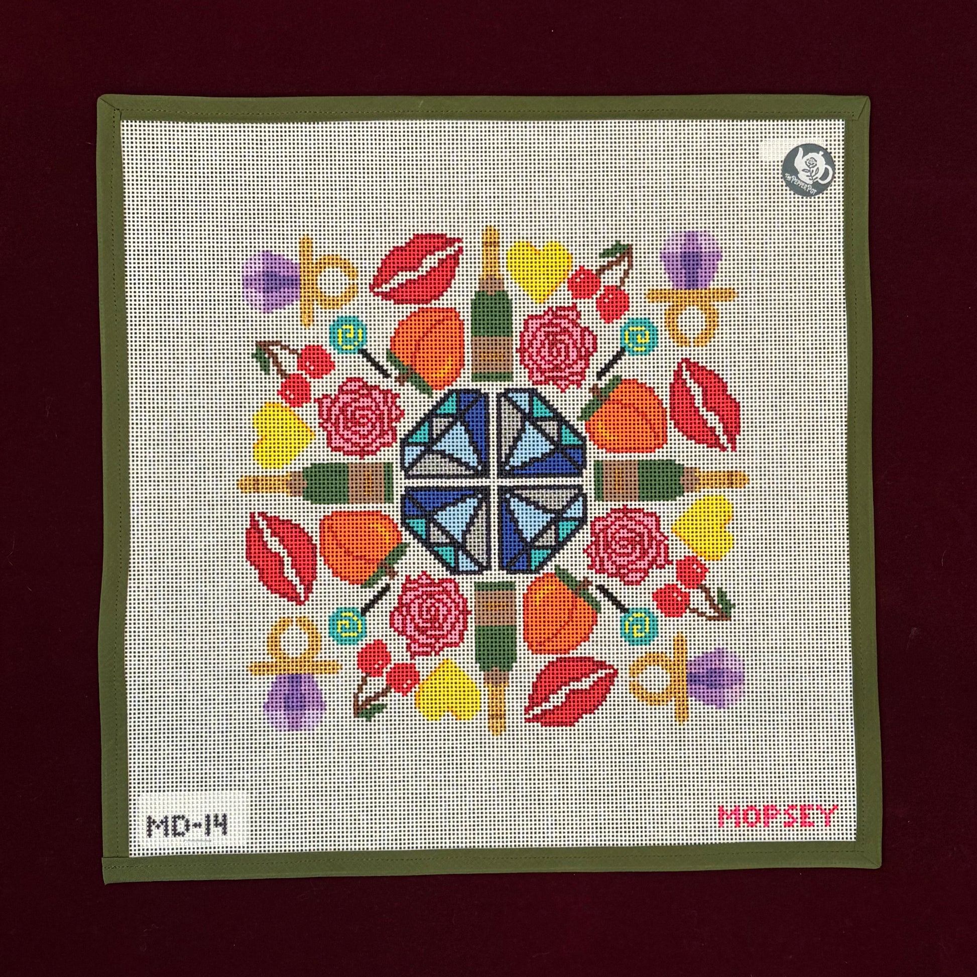 Disco Lemonade Mandala-Canvas-Mopsey Designs-The Pepper Pot