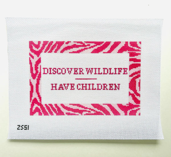 Discover Wildlife Have Children August Trunk Show-Needlepoint Canvas-KCN Designers-The Pepper Pot Barrington, IL
