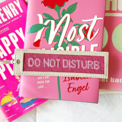 Do Not Disturb Bookmark Kit-Needlepoint Canvas-Happy Stitching-The Pepper Pot Barrington, IL