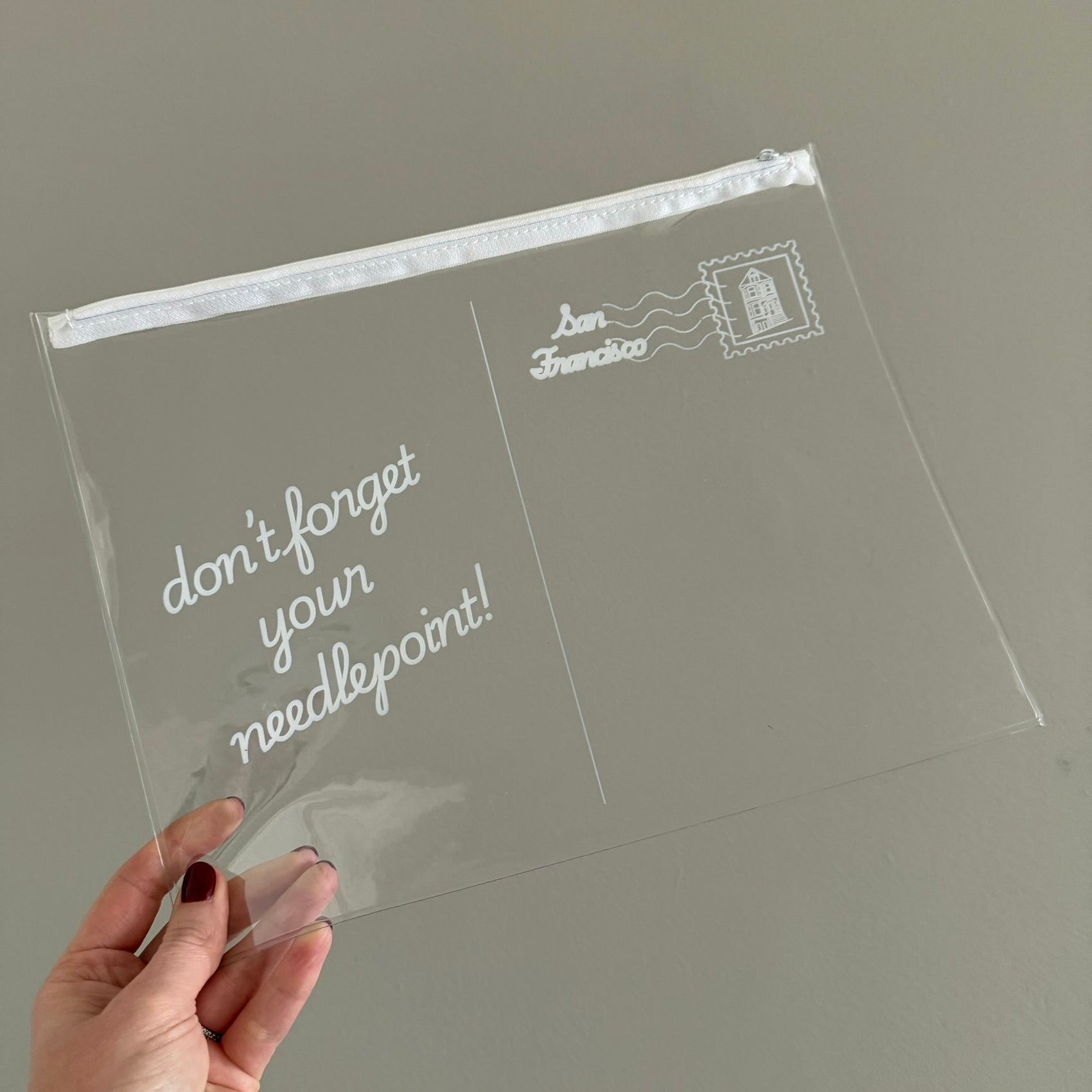 Don't Forget Your Needlepoint Project Bag June Trunk Show-Bags-Postcard Row-The Pepper Pot