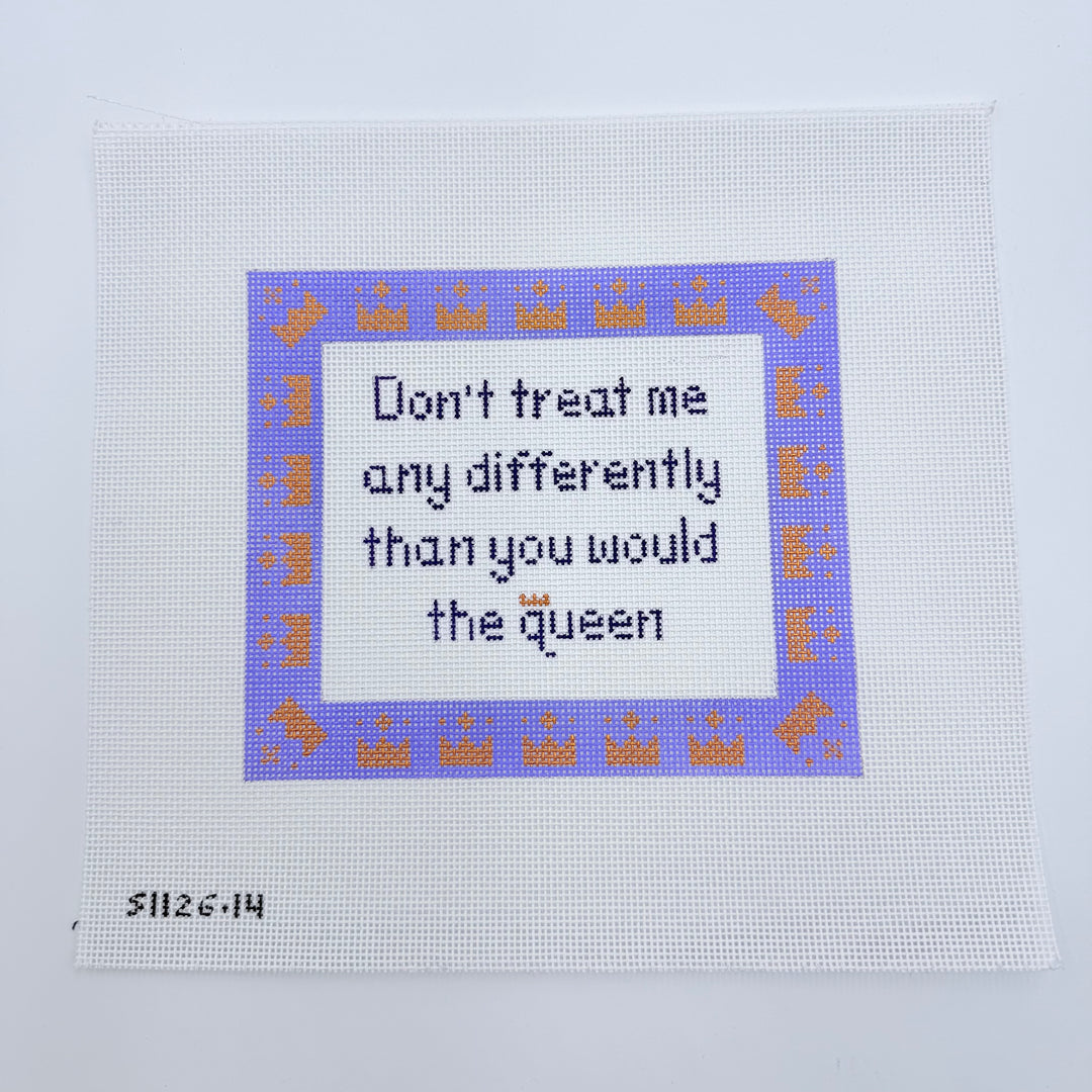 Don't treat me any differently .... August Trunk Show-Needlepoint Canvas-KCN Designers-The Pepper Pot Barrington, IL