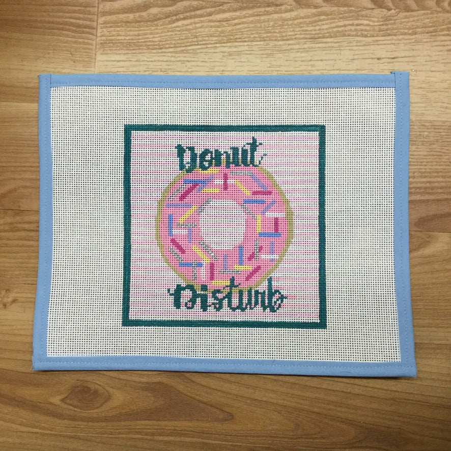 Donut Distrub August Trunk Show-Needlepoint Canvas-KCN Designers-The Pepper Pot Barrington, IL