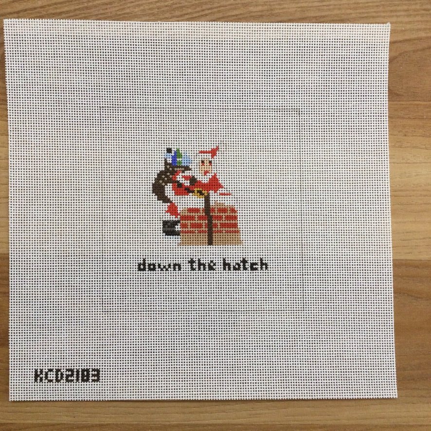Down the Hatch August Trunk Show-Needlepoint Canvas-KCN Designers-The Pepper Pot Barrington, IL