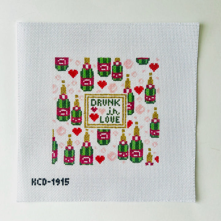 Drunk in Love August Trunk Show-Needlepoint Canvas-KCN Designers-The Pepper Pot Barrington, IL