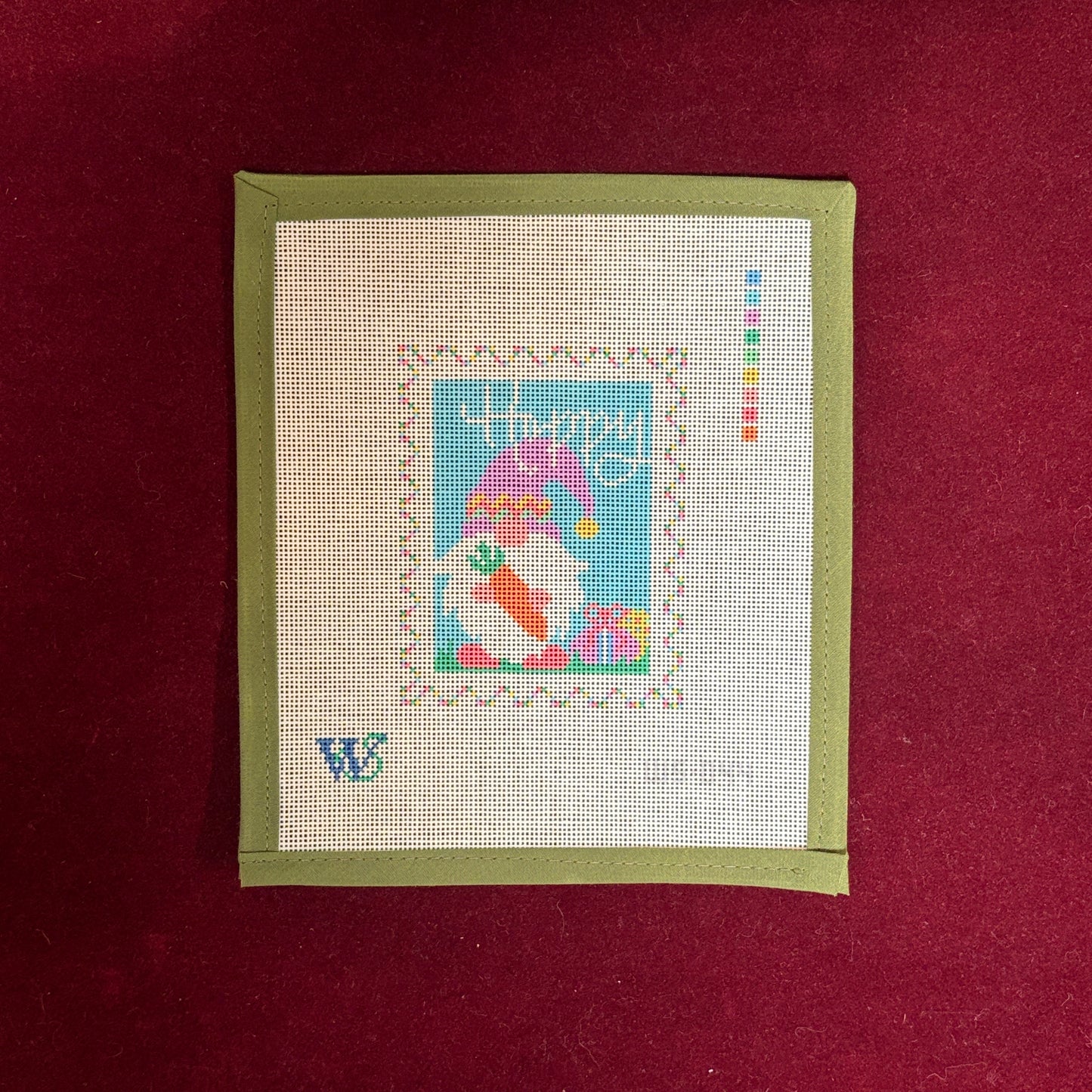 Easter Stamp-Needlepoint Canvas-Wipstitch-The Pepper Pot Barrington, IL