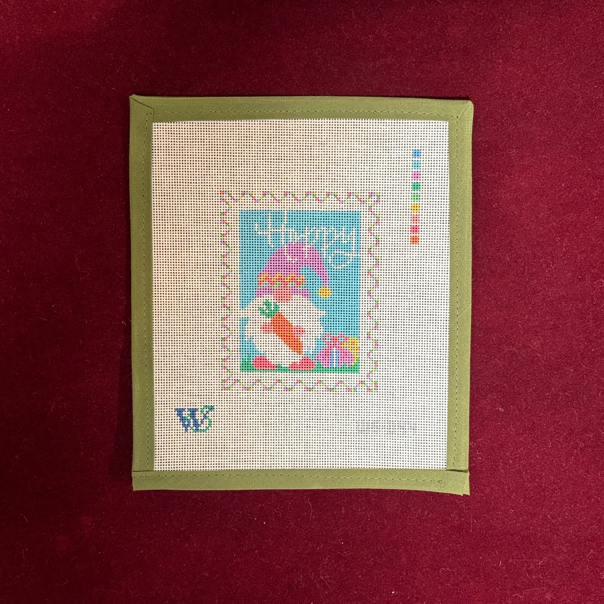 Easter Stamp-Needlepoint Canvas-Wipstitch-The Pepper Pot Barrington, IL