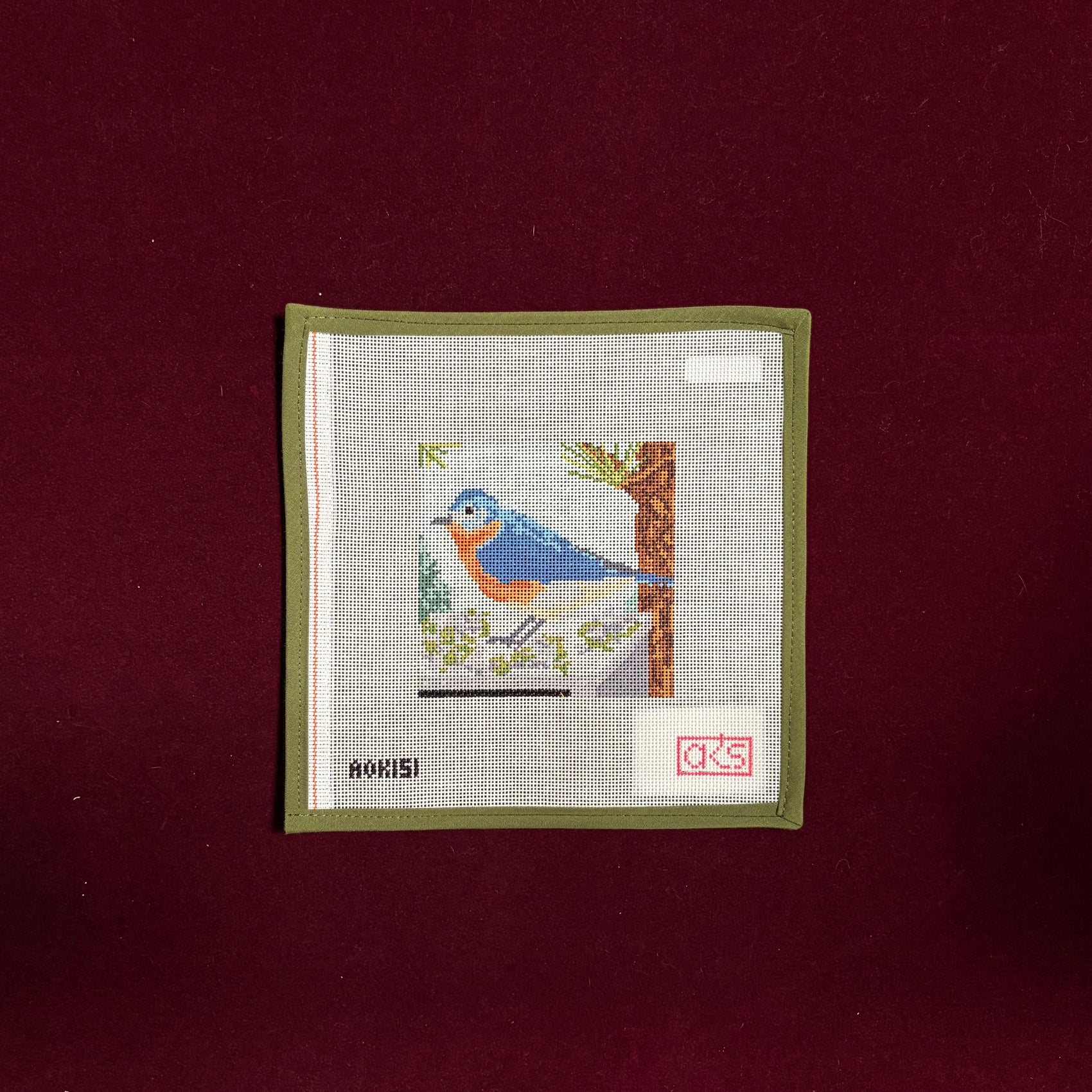 Eastern Bluebird Coaster-Canvas-Ann Kaye Studio-The Pepper Pot
