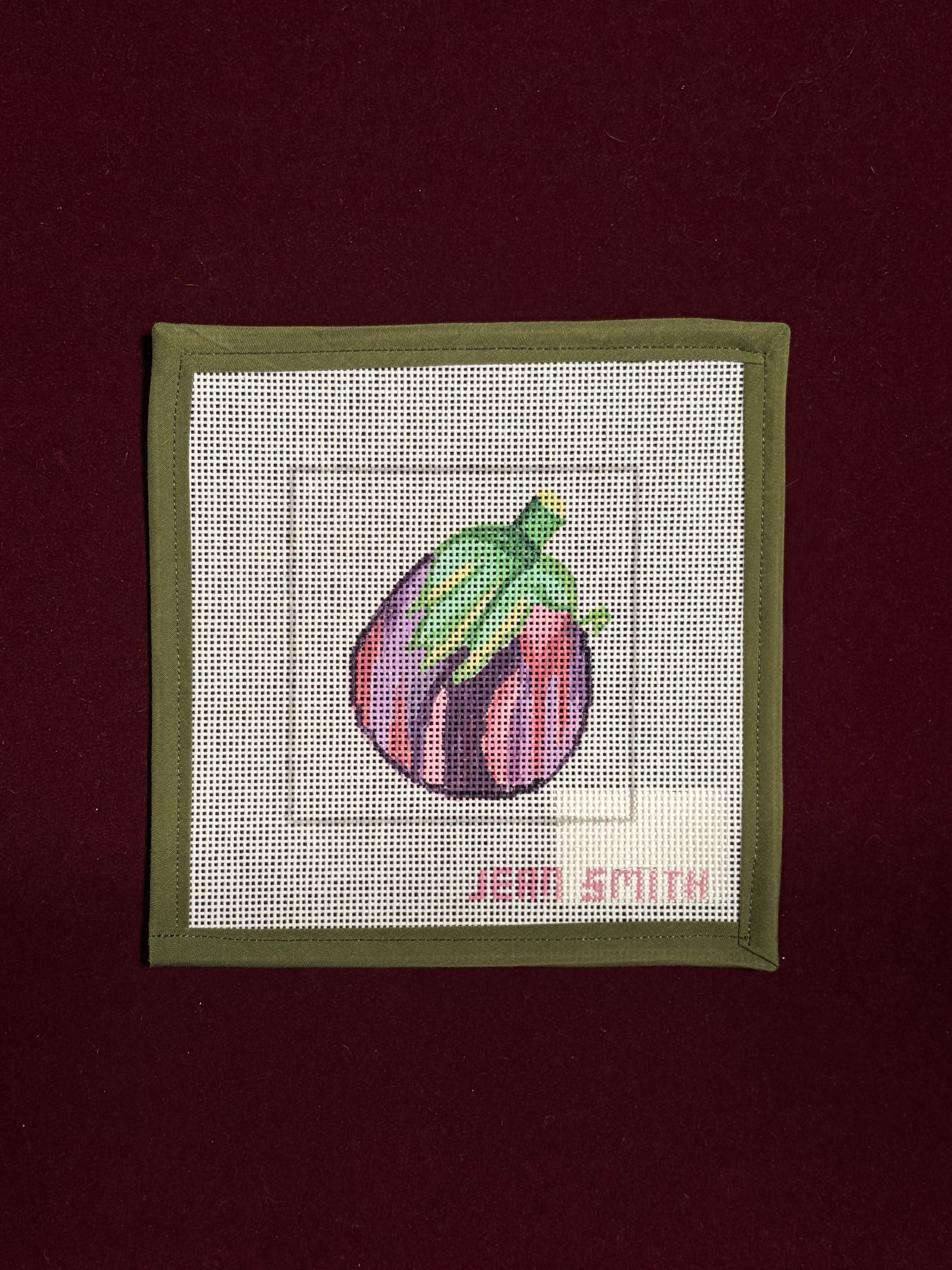 Eggplant-Canvas-Jean Smith-The Pepper Pot