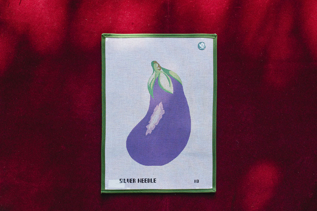 Eggplant-Canvas-Silver Needle-The Pepper Pot