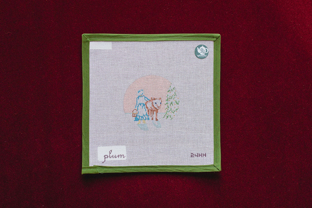 Eight Maids a Milking, 12 Days of Christmas Collection-Canvas-Plum Stitchery-The Pepper Pot