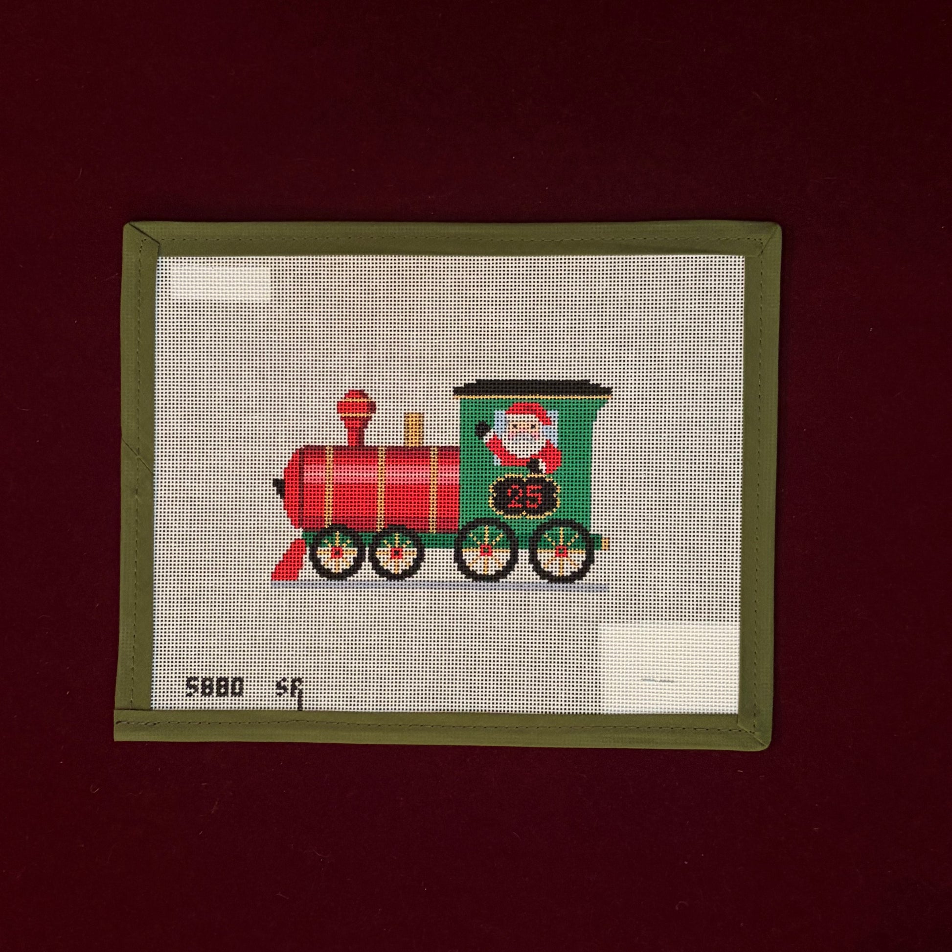 Engine North Pole Express Santa Train-Canvas-Susan Roberts-The Pepper Pot