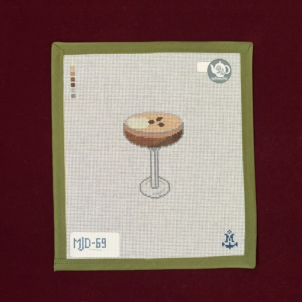 Espresso Martini-Needlepoint Canvas-Morgan Julia Designs-The Pepper Pot Barrington, IL