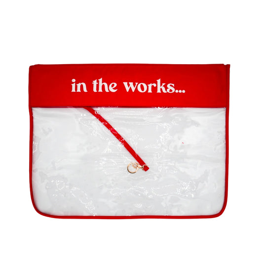 Extra Large In The Works Project Bag-Bags-What's The Stitch-LM78 Cherry-The Pepper Pot