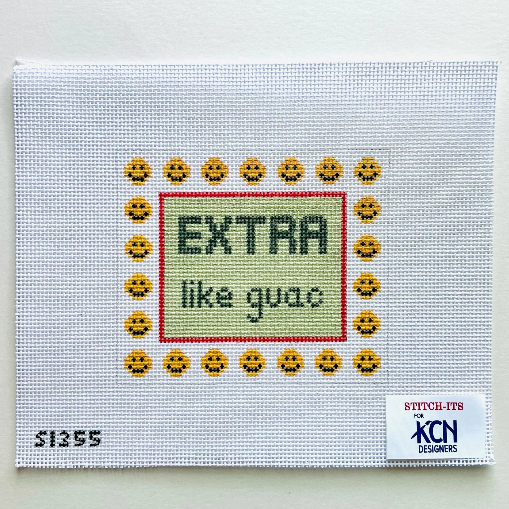 Extra Like Guac August Trunk Show-Needlepoint Canvas-KCN Designers-The Pepper Pot Barrington, IL