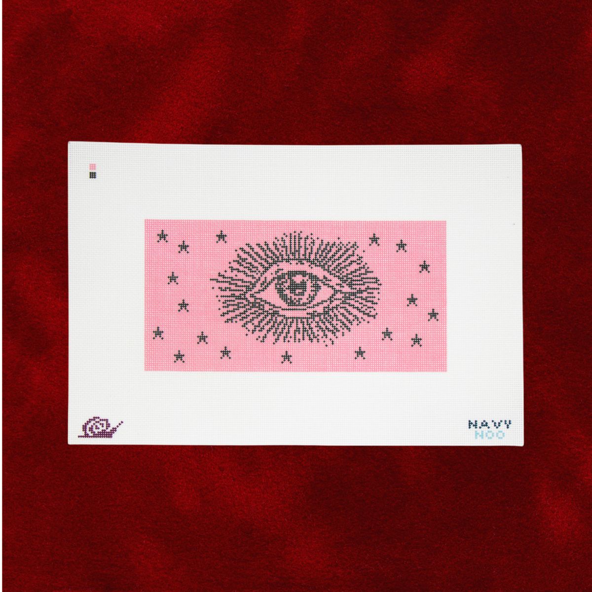 Eye Garden-Needlepoint Canvas-Silk Snail-The Pepper Pot Barrington, IL