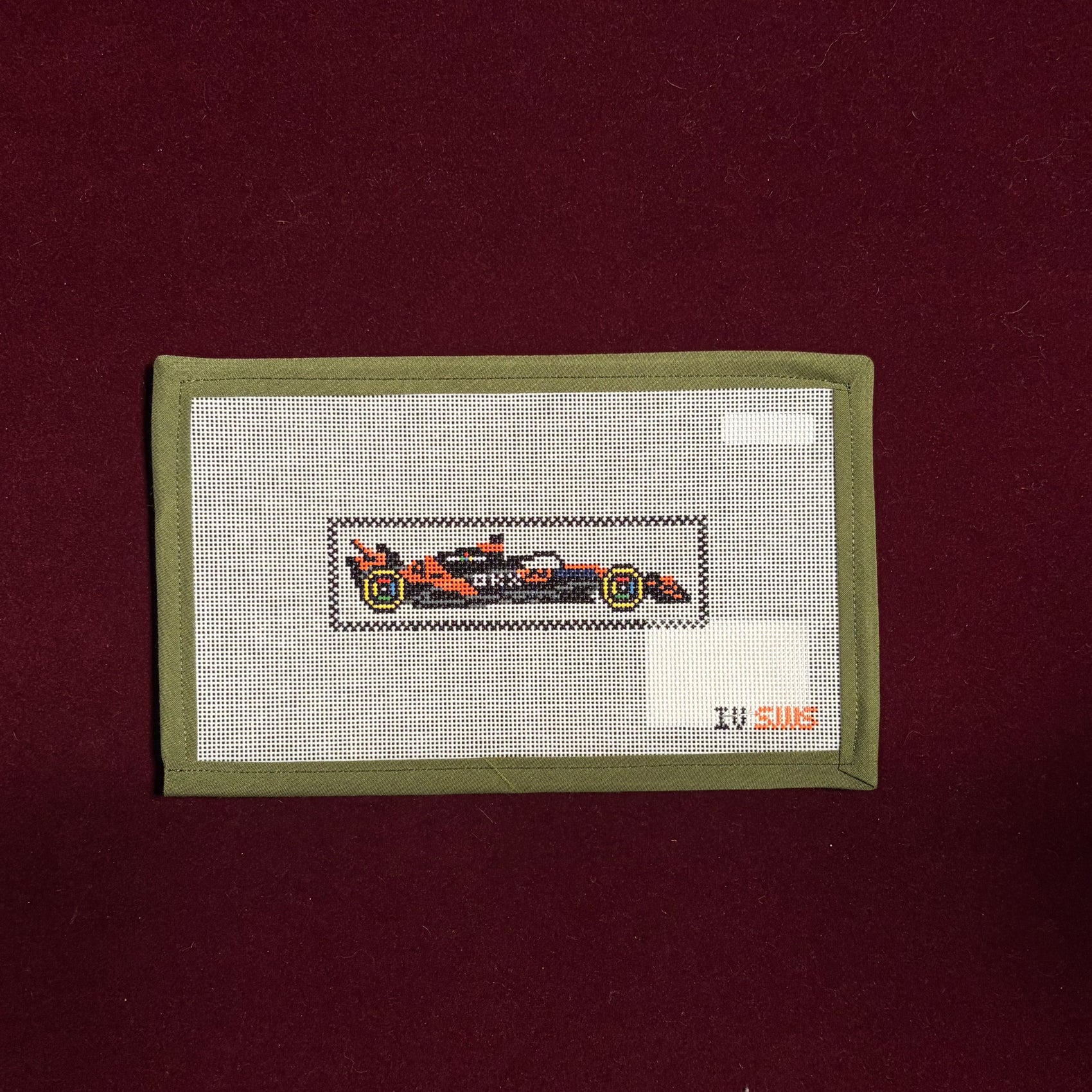 F1- McClaren Car-Canvas-Stitching with Stacey-The Pepper Pot