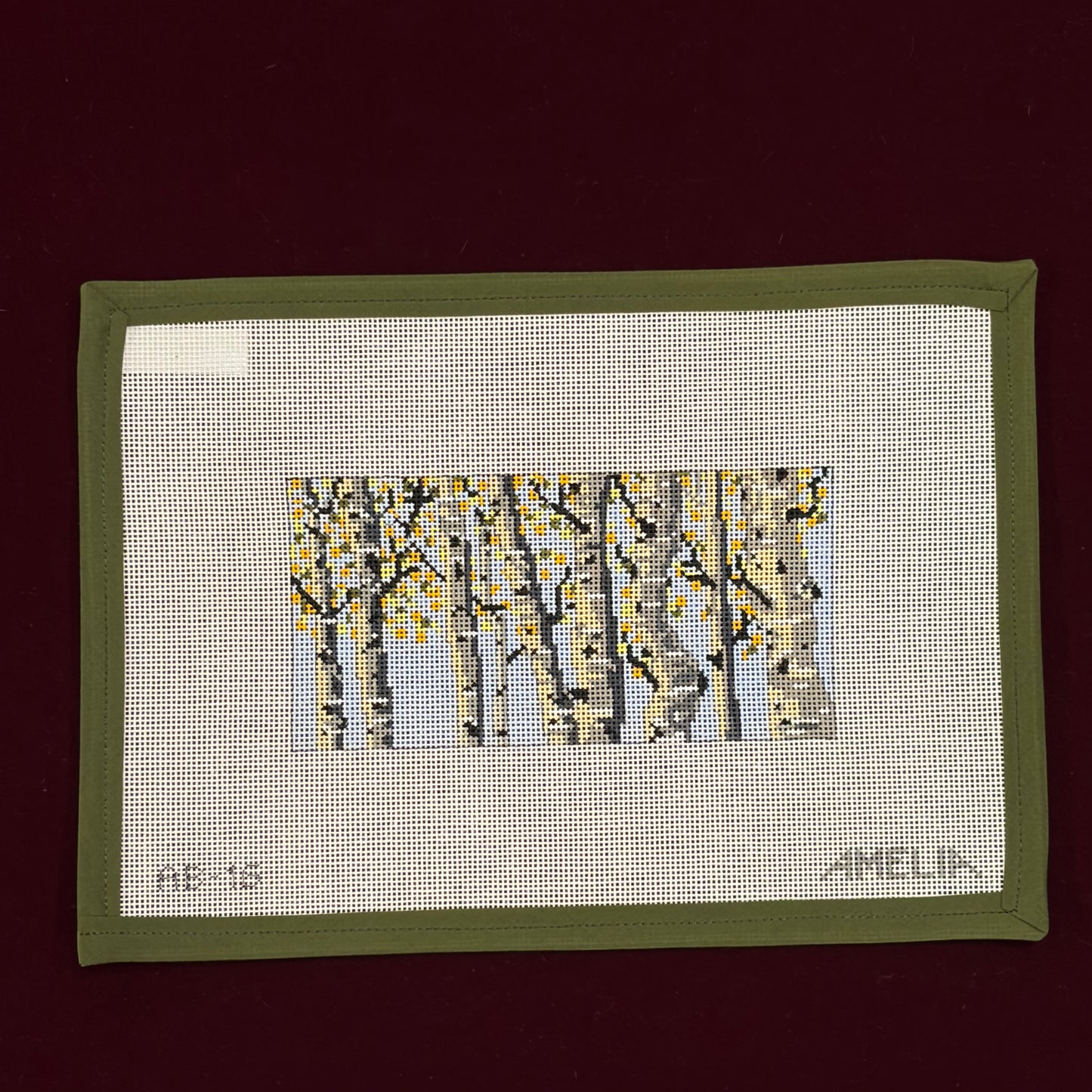 Fall Aspens-Canvas-The Gingham Stitchery-The Pepper Pot