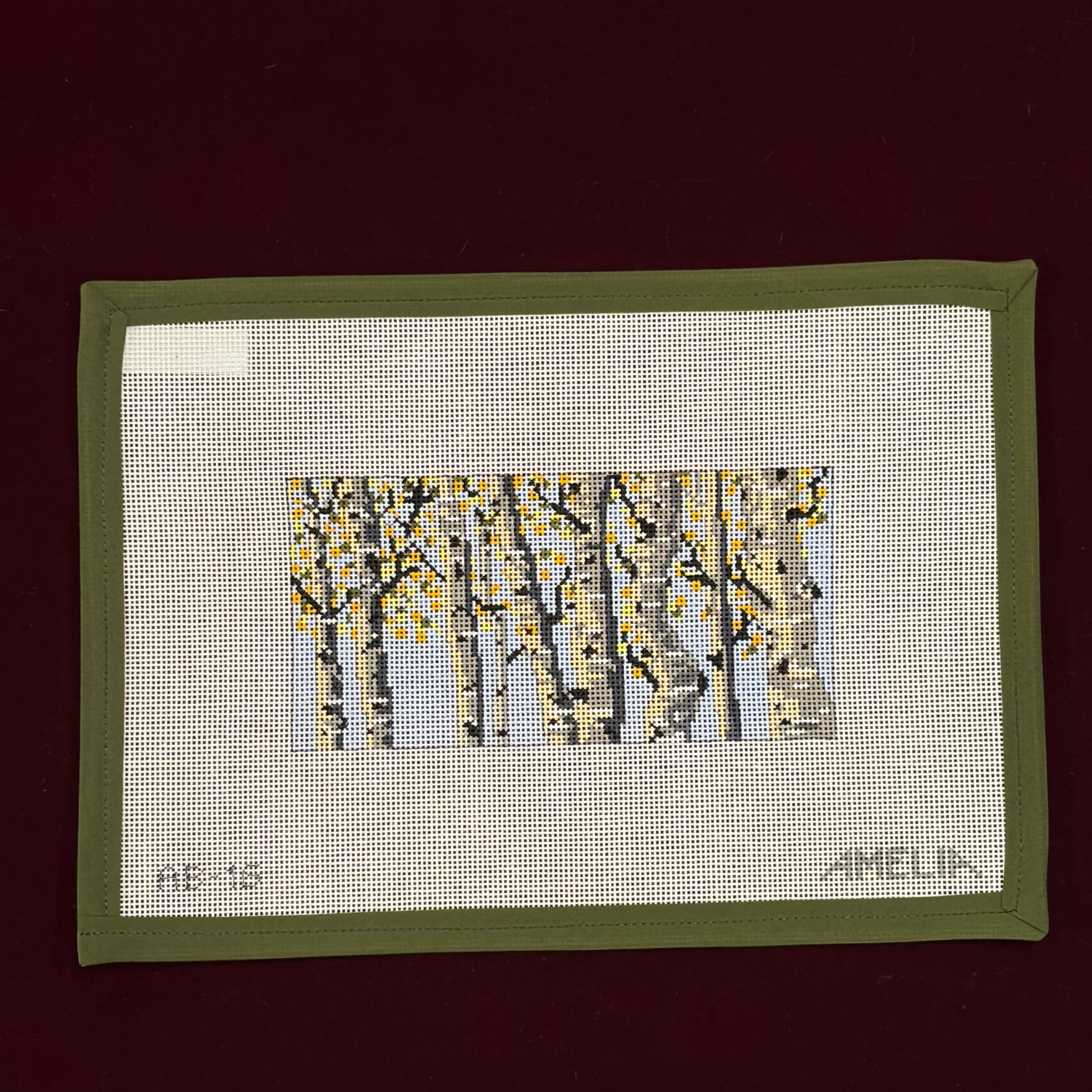 Fall Aspens-Canvas-The Gingham Stitchery-The Pepper Pot