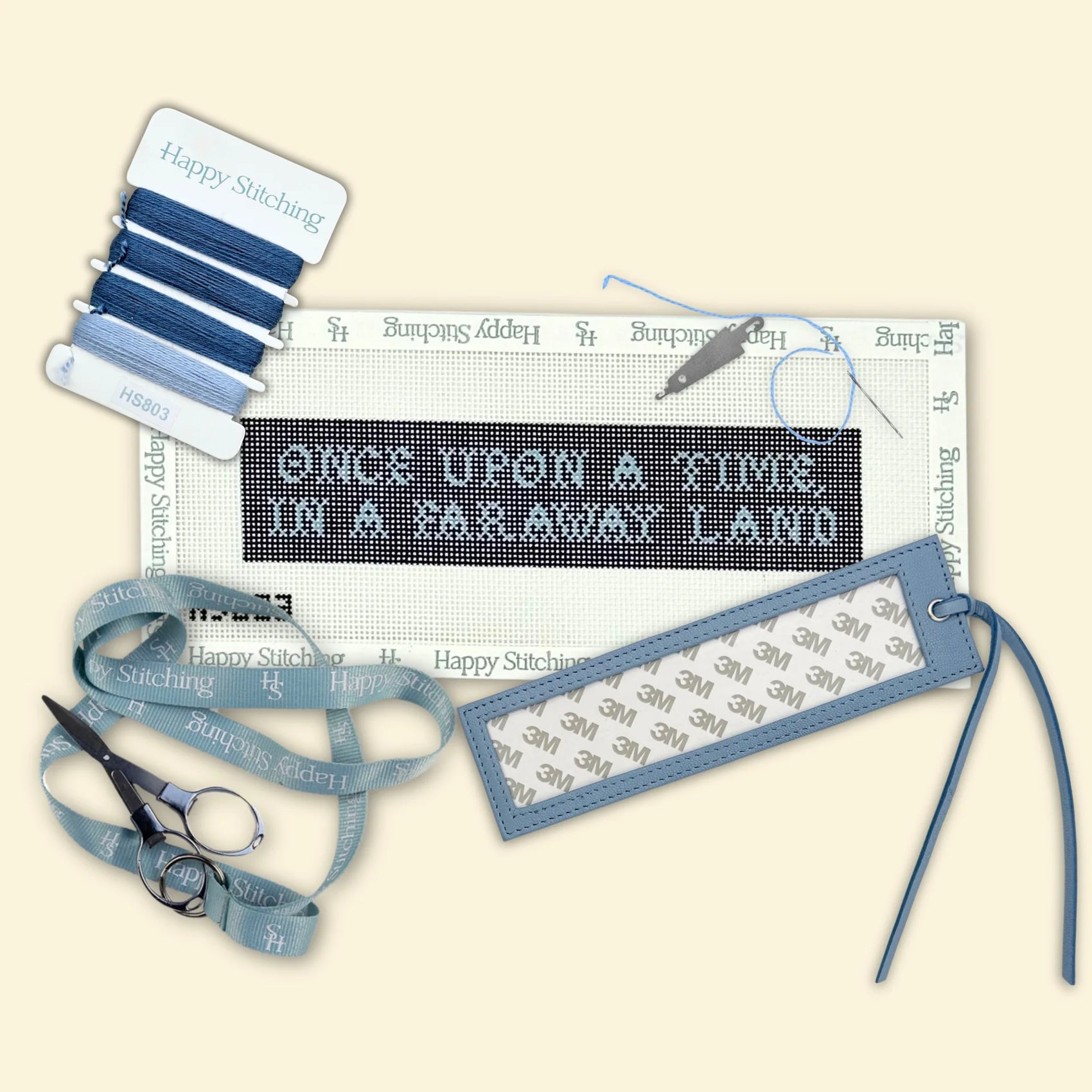 beginner needlepoint bookmark kit "faraway land"