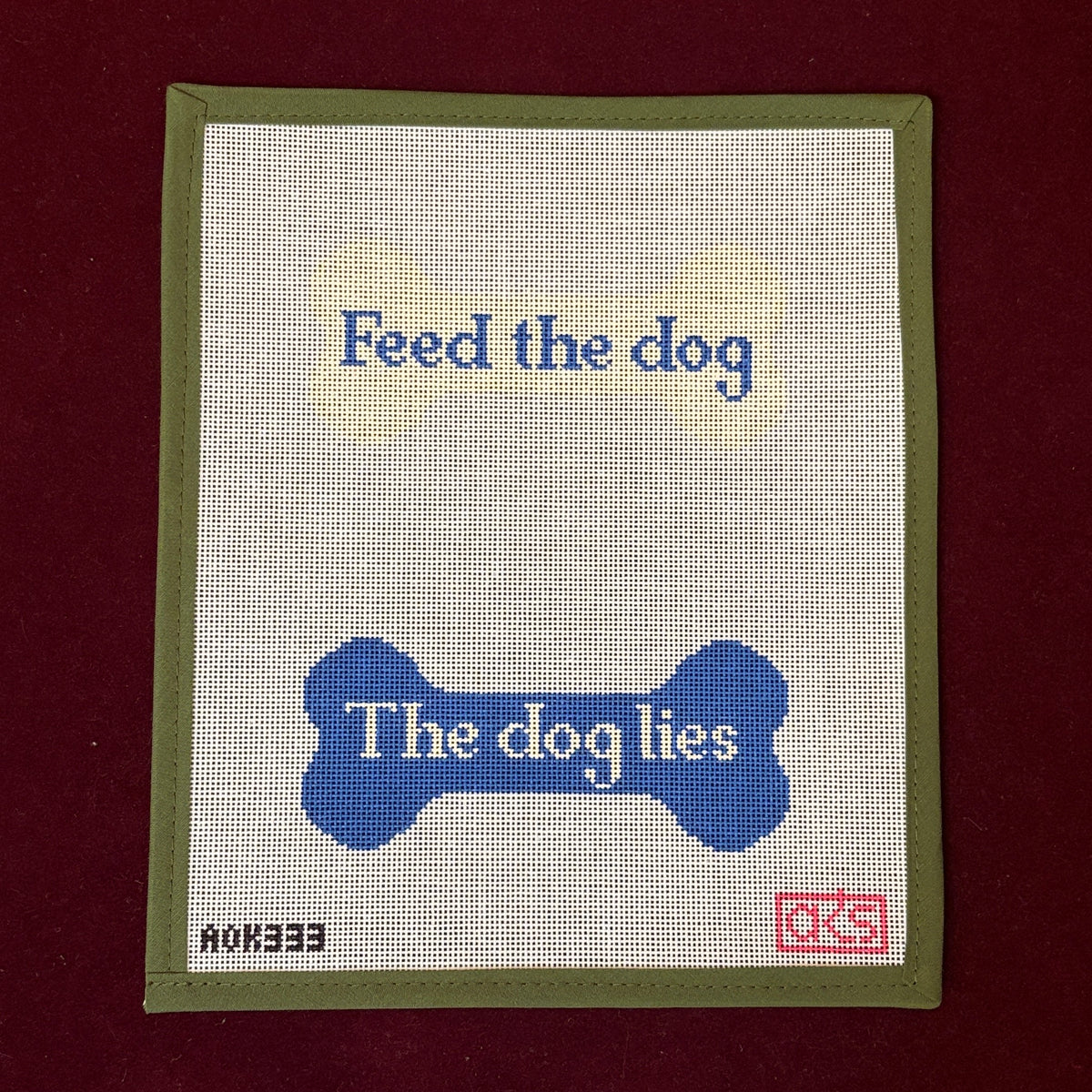 Feed the Dog on 18 Mesh-Needlepoint Canvas-Ann Kaye Studio-The Pepper Pot Barrington, IL