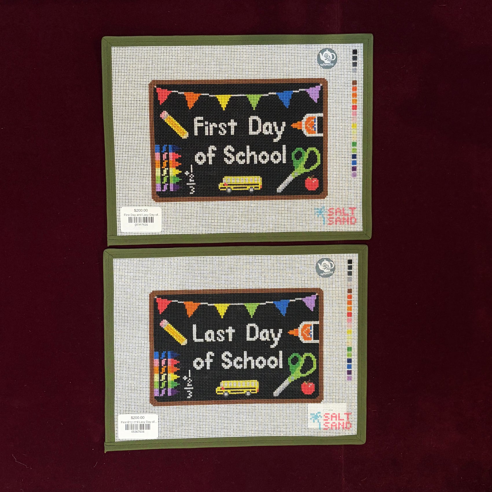 First Day and Last Day of School (Two Canvases)-Canvas-Salt + Sand Designs-The Pepper Pot