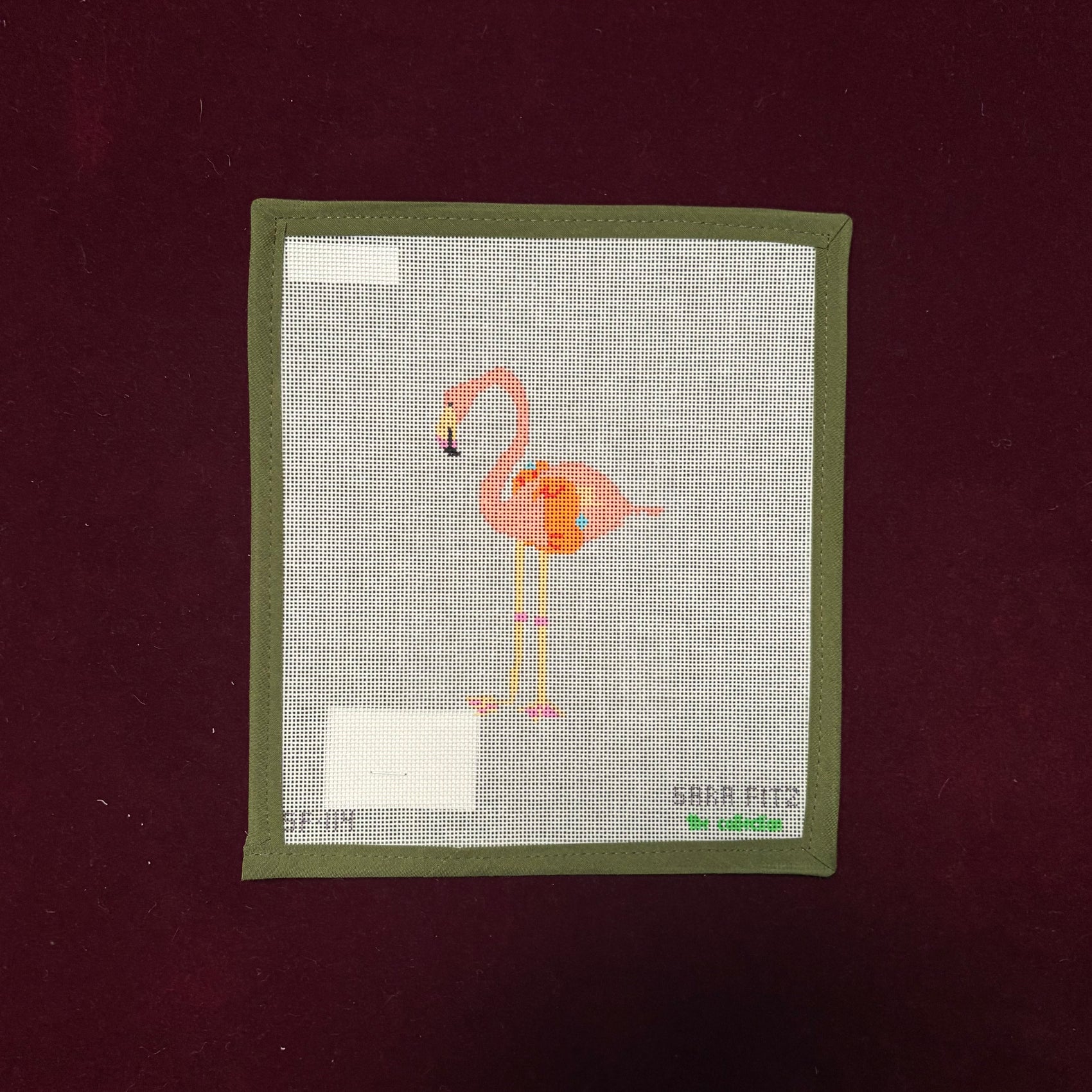 Flamingo-Canvas-Sara Fitz-The Pepper Pot