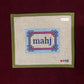 Floral Corner Mahjong Insert-Needlepoint Canvas-Love MHB-Light Blue, Pink-The Pepper Pot Barrington, IL