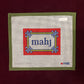 Floral Corner Mahjong Insert-Needlepoint Canvas-Love MHB-Red, Navy, Olive-The Pepper Pot Barrington, IL