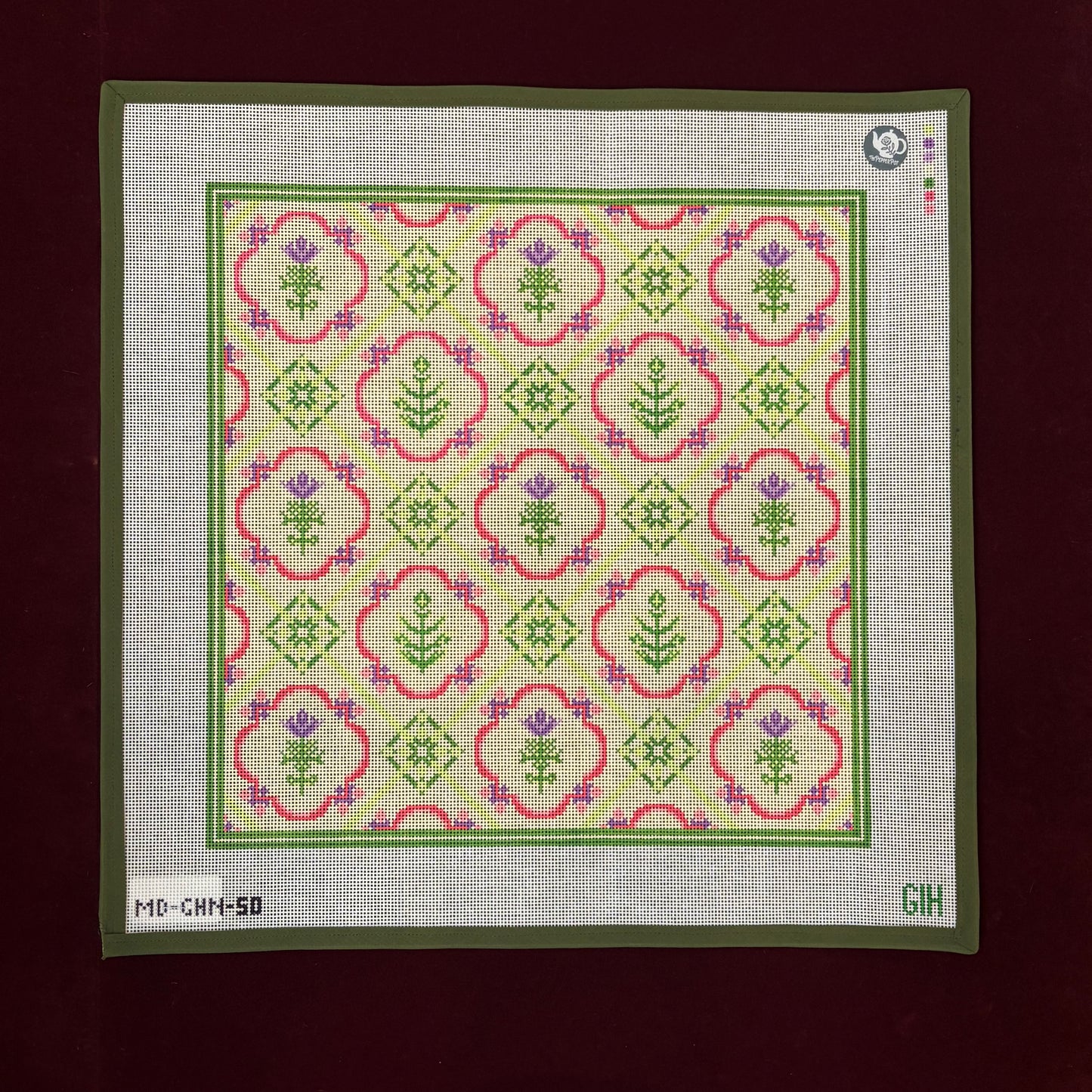 Floral Tile Pattern-Canvas-Mopsey Designs-The Pepper Pot