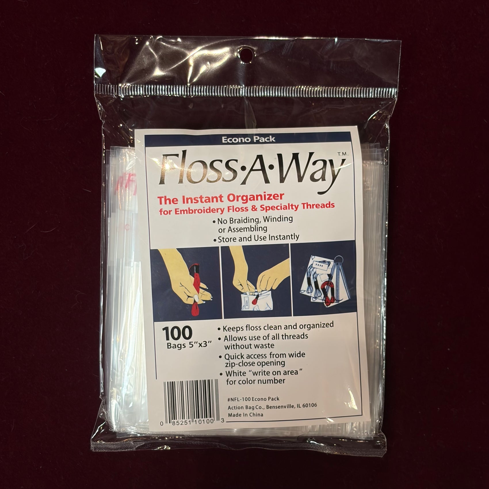 Floss-A-Way Econo Pack 100-Tools-Floss-A-Way-The Pepper Pot