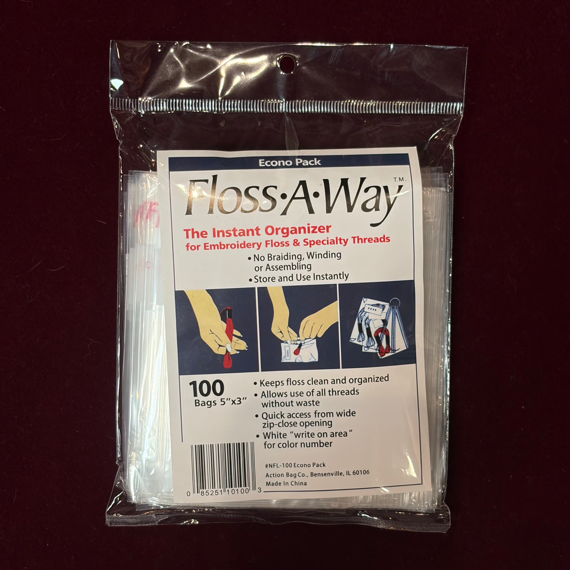 Floss-A-Way Econo Pack 100-Tools-Floss-A-Way-The Pepper Pot