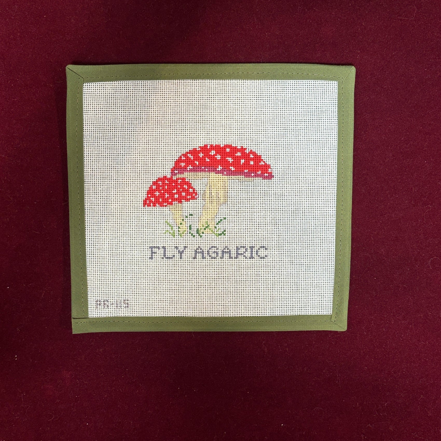 Fly Agaric Mushroom-Needlepoint Canvas-Stitch Tent-The Pepper Pot Barrington, IL
