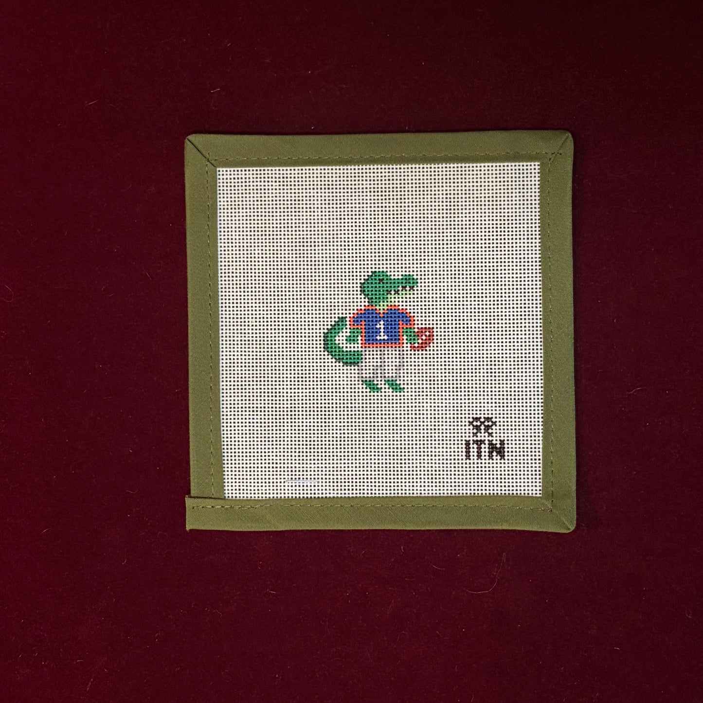 Football Friend FL Gator-Canvas-Ivy and Thread Needlepoint-The Pepper Pot