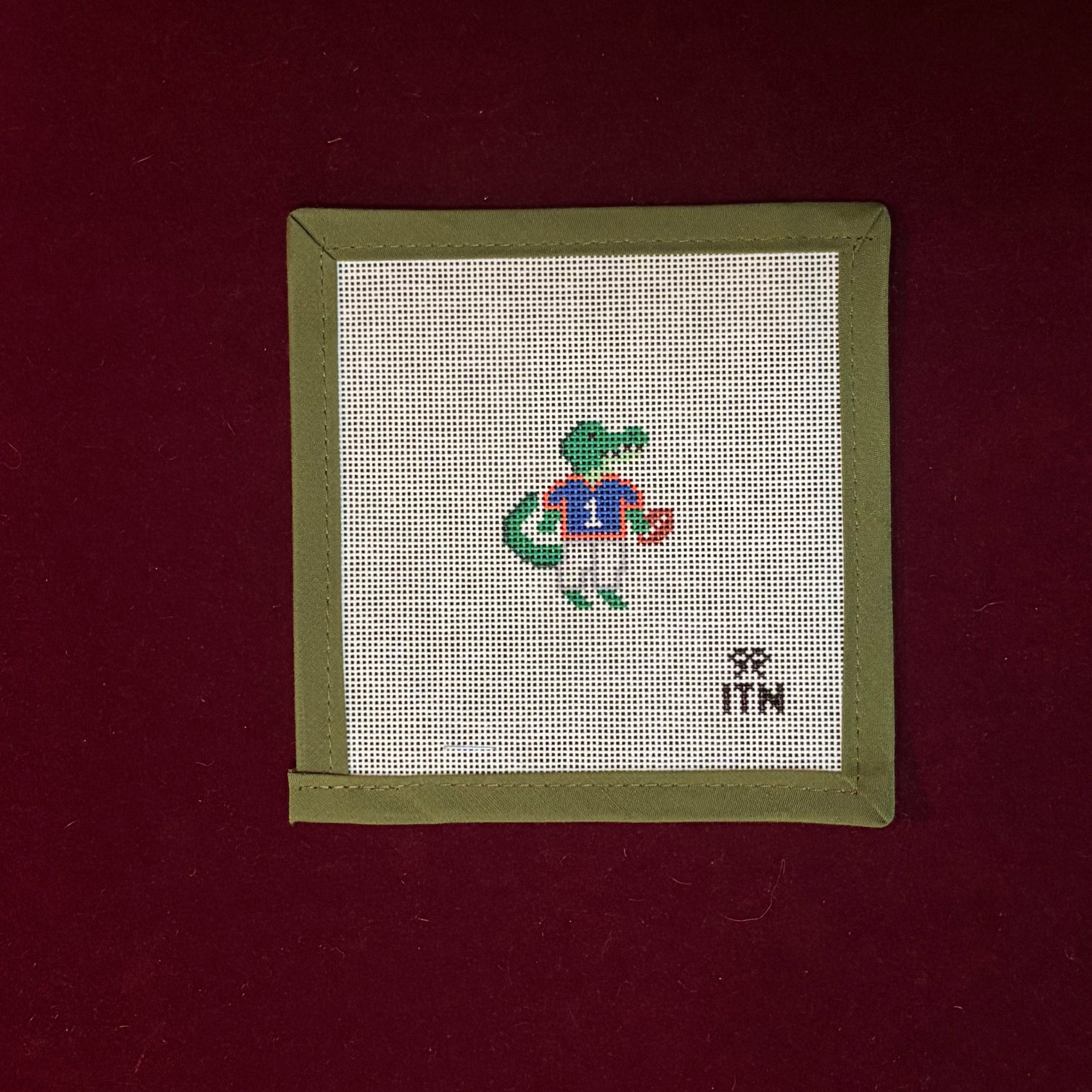 Football Friend FL Gator-Canvas-Ivy and Thread Needlepoint-The Pepper Pot