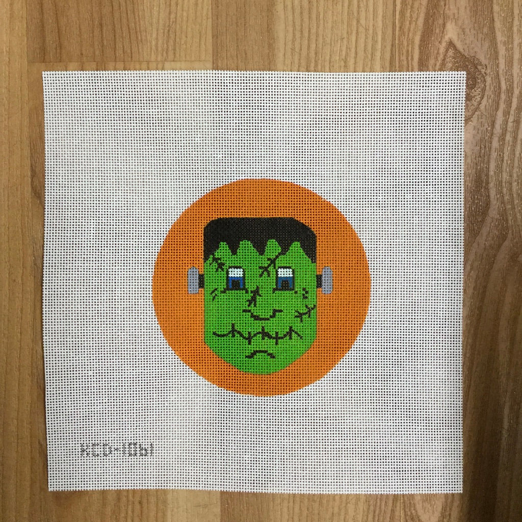 Frankenstein Round August Trunk Show-Needlepoint Canvas-KCN Designers-The Pepper Pot Barrington, IL