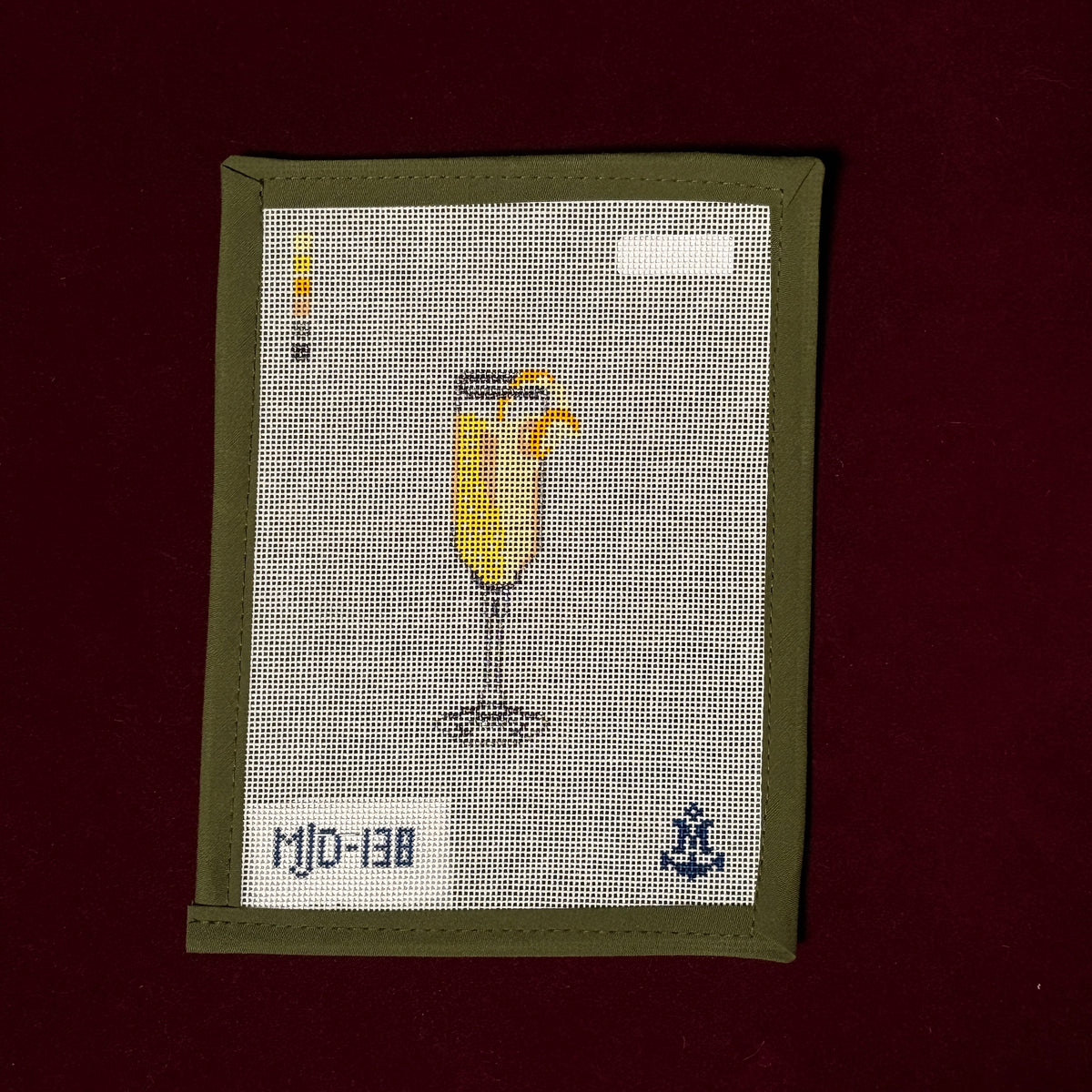 French 75-Needlepoint Canvas-Morgan Julia Designs-The Pepper Pot Barrington, IL
