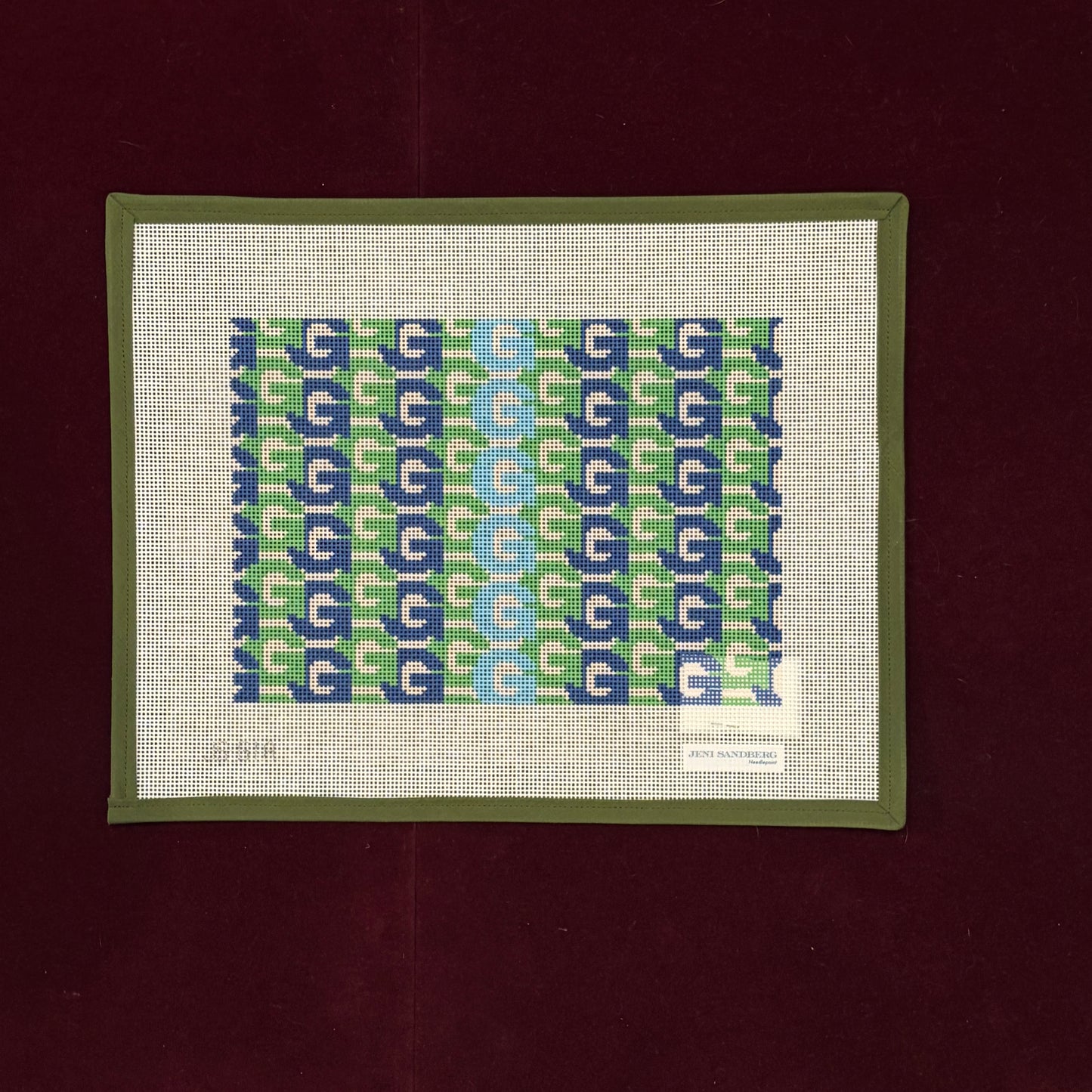 G Letter Clutch-Canvas-Jeni Sandberg-The Pepper Pot
