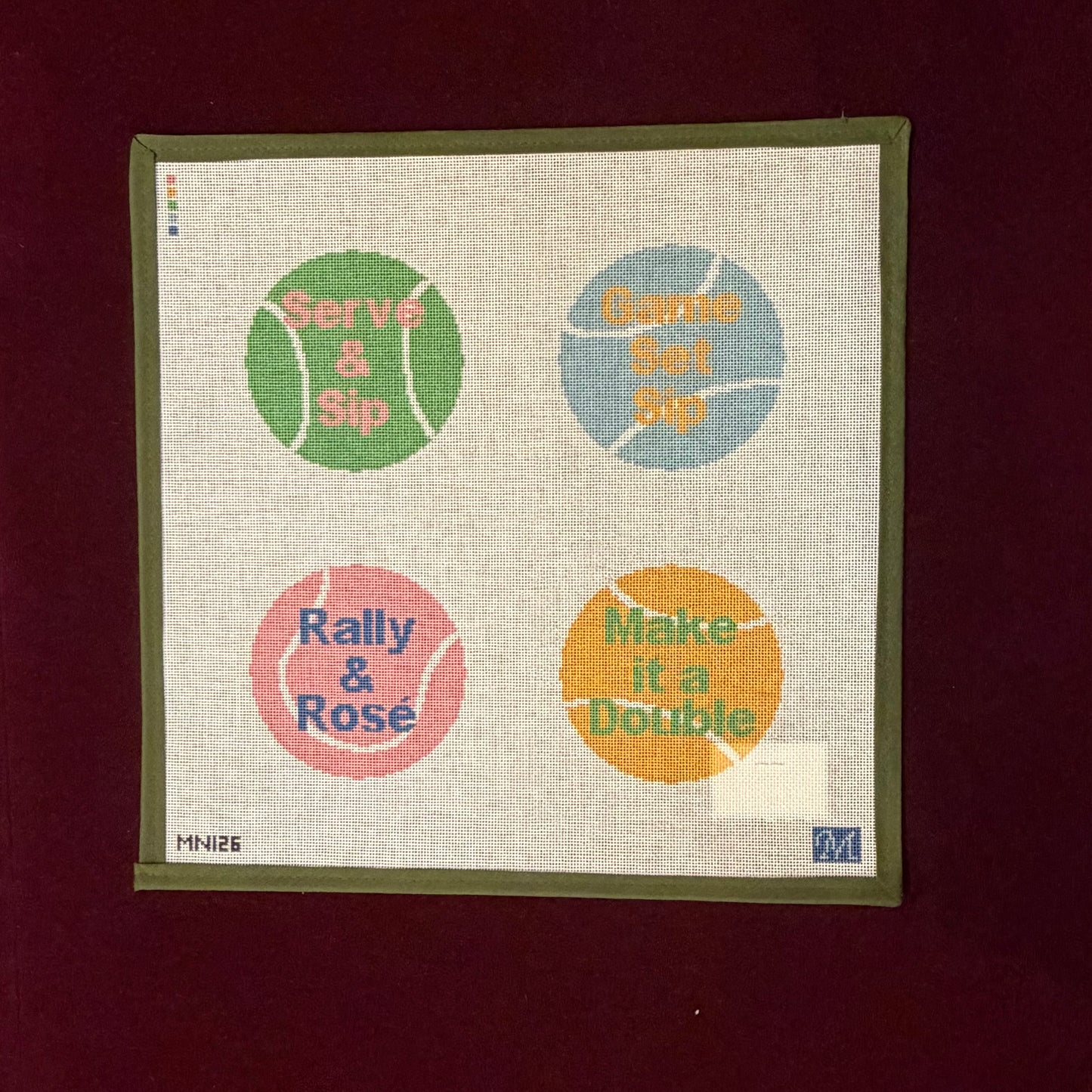 Game Set Coasters-Canvas-Maura Nolan-The Pepper Pot