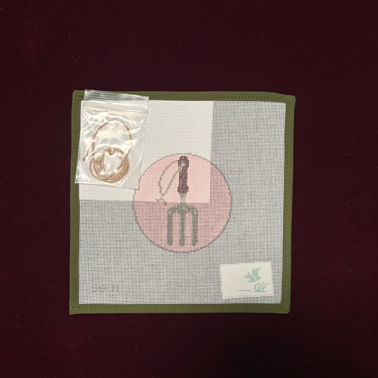 Garden Icons - Rake-Canvas-The Gingham Stitchery-The Pepper Pot