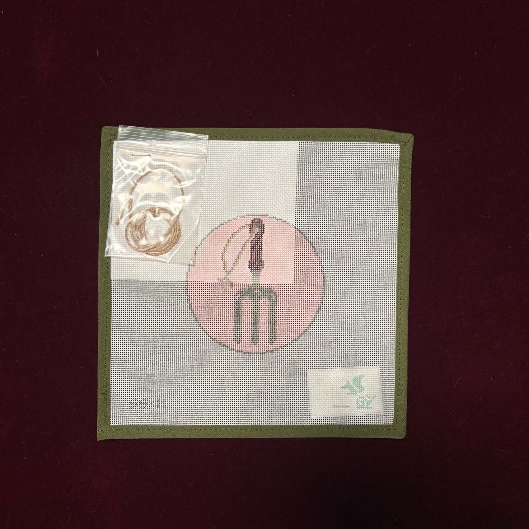 Garden Icons - Rake-Canvas-The Gingham Stitchery-The Pepper Pot