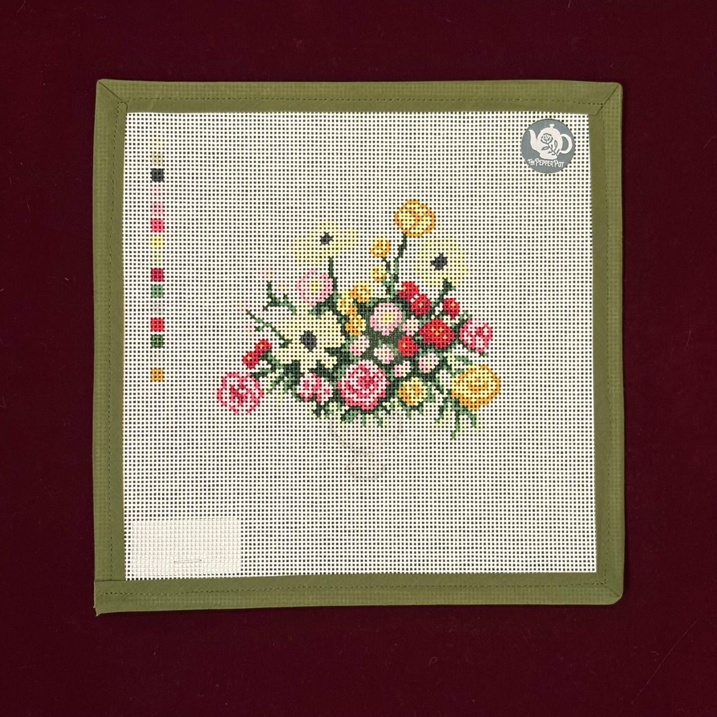 Garden Party Bouquet-Canvas-The Needlepoint Vault-The Pepper Pot
